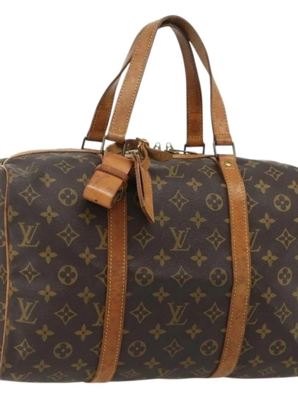 LOUIS VUITTON Monogram Sac Souple 35 Boston Bag M41626 LV Auth 178530